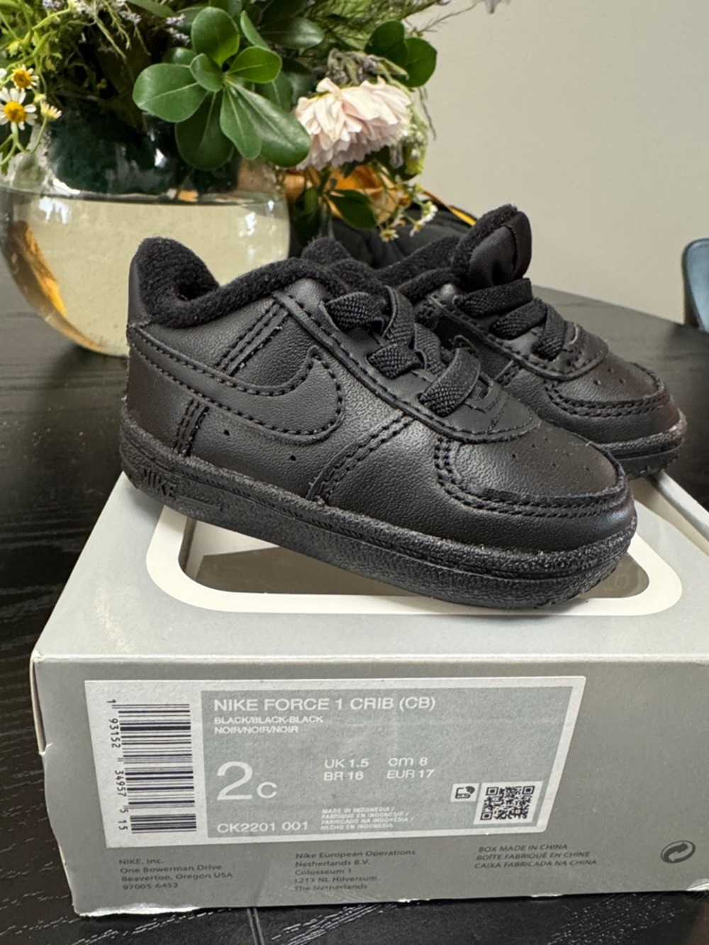 Nike Black Toddler Crib Shoes - Classic Low-Top